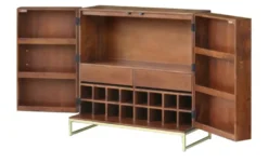 Barschrank aus Massivholz
