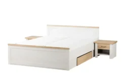 Bett mit 2 Nachtkommoden