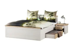 Bett mit 2 Nachtkommoden