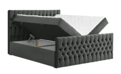 Boxbett mit Bettkasten und Fußteil