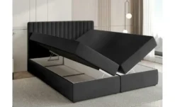 Boxbett mit Bettkasten und Topper