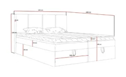 Boxbett mit Stauraum
