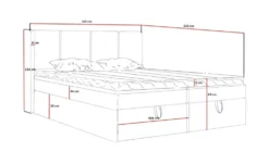 Boxbett mit Stauraum Nelia