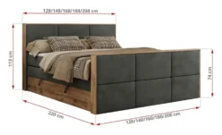 Boxspringbett mit Bettkasten