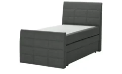 Boxspringbett mit Bettkasten und Topper