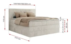 Boxspringbett mit Bettkasten