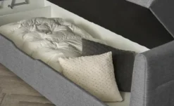 Boxspringbett mit Bettkasten und Topper