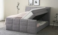 Boxspringbett mit Bettkasten und Topper