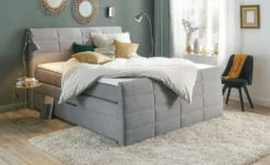 Boxspringbett mit Bettkasten und Topper