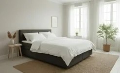 Boxspringbett 180x200 in anthrazit