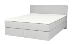 Boxspringbett 160x200 in hellgrau
