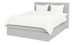 Boxspringbett 120x200 in hellgrau
