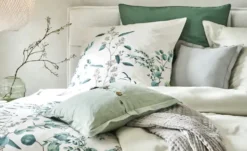 Como Green Satin Wende-Bettwäsche Ombre