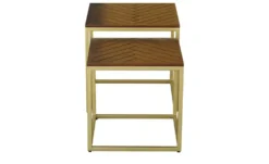 Couchtisch, 2er-Set aus Massivholz