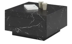 Couchtisch in Marmor-Optik schwarz
