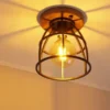 Deckenleuchte, 1-flammig Metall schwarz