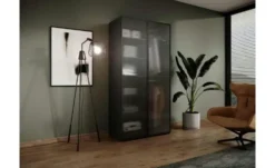 Drehtürenschrank mit Glastüren