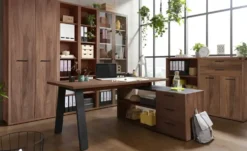 Eckschreibtisch mit Sideboard