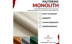 Ecksofa Beige mit Schlaffunktion Trentino