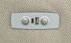 Ecksofa mit elektrischer Sitztiefenverstellung