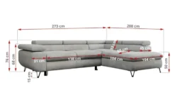 Ecksofa mit Schlaffunktion Peter