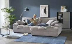 Ecksofa mit trendigem Cordbezug Hella