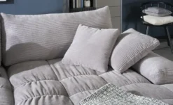 Ecksofa mit trendigem Cordbezug Hella