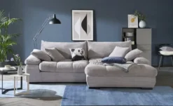 Ecksofa mit trendigem Cordbezug Hella
