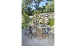 Gartentisch mit Holzplatte Livorno