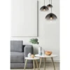 Globo Lighting Pendelleuchte, 3-flammig, Rauchglas-Kugeln