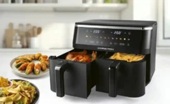 GourmetMaxx Doppelkammer-Heißluftfritteuse 16581