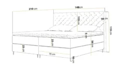 GrainGold Boxbett mit Stauraum