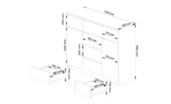 Highboard 120 cm breit