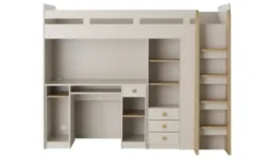 Hochbett mit Kleiderschrank und Schreibtisch