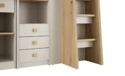 Hochbett mit Kleiderschrank und Schreibtisch