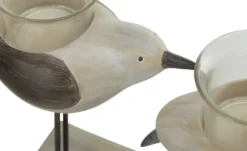 HOME STORY 3er Teelichthalter Vögel