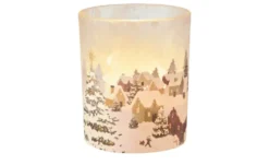 HOME STORY Teelichtglas Winterlandschaft