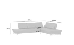 JOOP! Ecksofa aus Leder Loft 8108