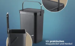 KHG Abfalleimer 12L mit Henkel