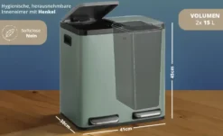 KHG Abfalleimer 2x15l