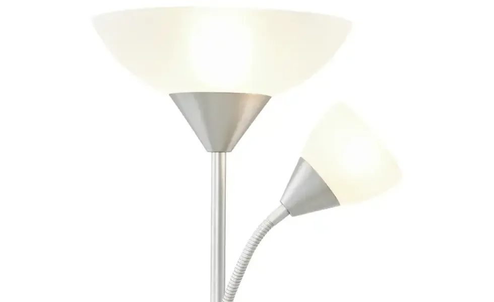 KHG Deckenfluter, 2-flammig, Nickel matt