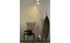KHG LED-Bogenleuchte, 5-flammig, chrom