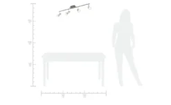 KHG LED-Deckenstrahler mit 4 schwenkbaren Spots