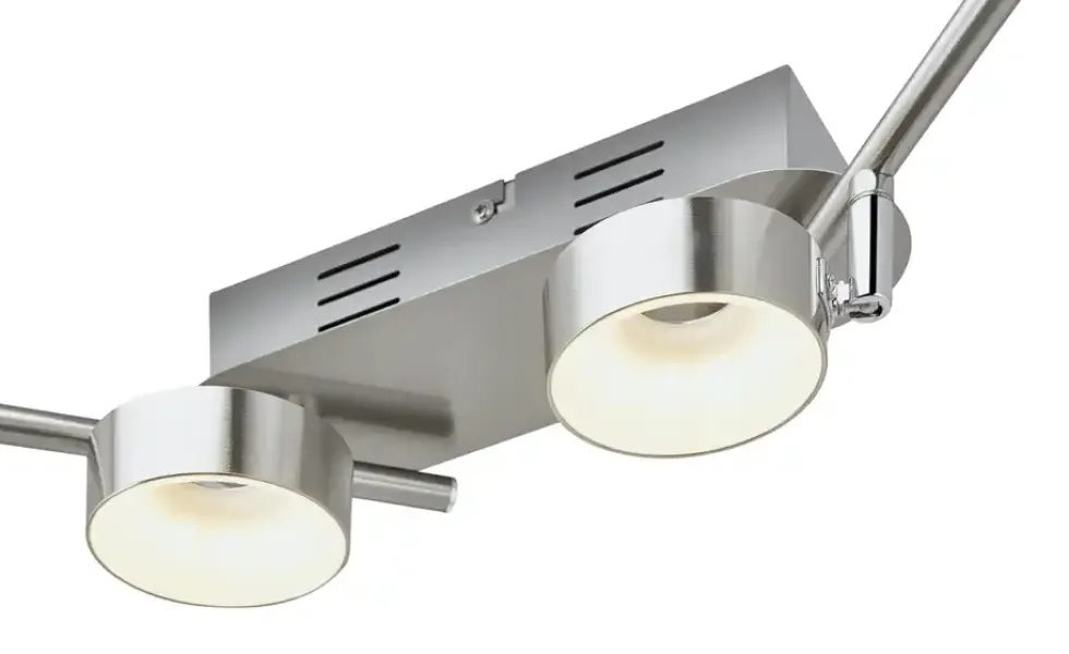 KHG LED-Spot, 4-flammig Nickel matt