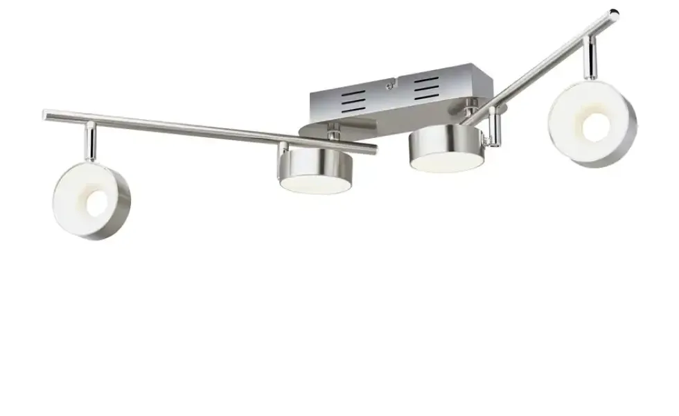 KHG LED-Spot, 4-flammig Nickel matt