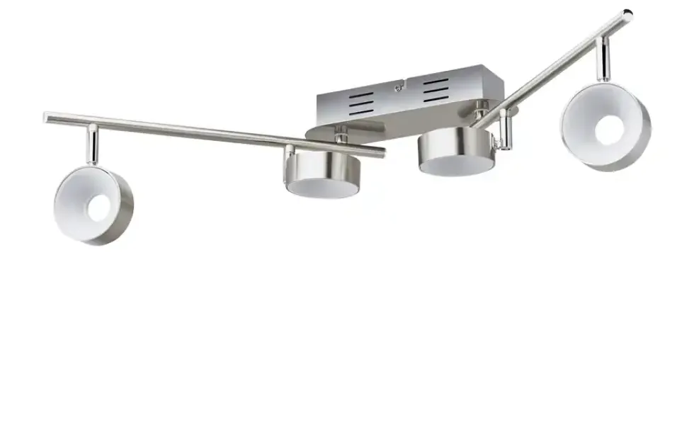 KHG LED-Spot, 4-flammig Nickel matt