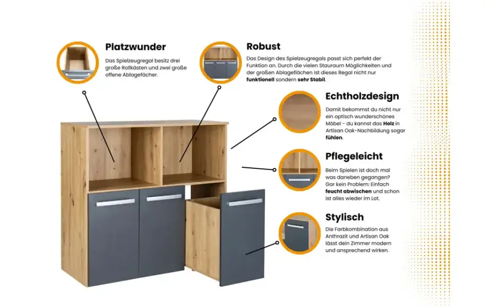 Kinderzimmer 4er-Set