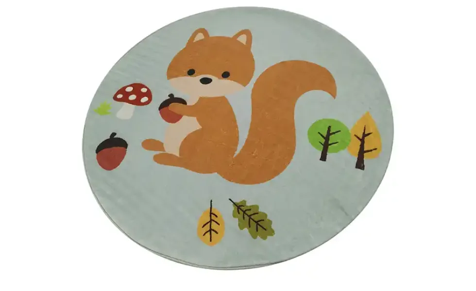 KJUT Kurzflorteppich Eichhörnchen