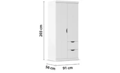 Kleiderschrank mit Schubladen