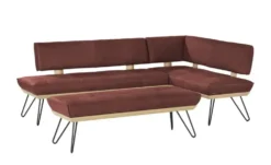 KOINOR Hockerbank Leder Dining System 4